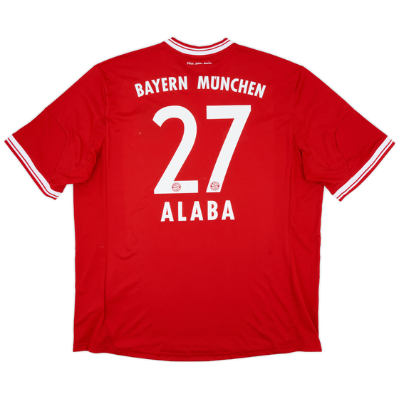 2013-14 Bayern Munich Home Shirt Alaba #27 - 7/10 - (XXL)