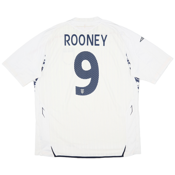 2007-09 England Home Shirt Rooney #9 - 7/10 - (3XL)