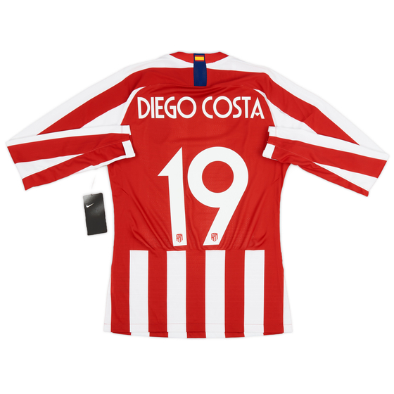 2019-20 Atletico Madrid Player Issue Vaporknit Domestic Home L/S Shirt Diego Costa #19 (S)