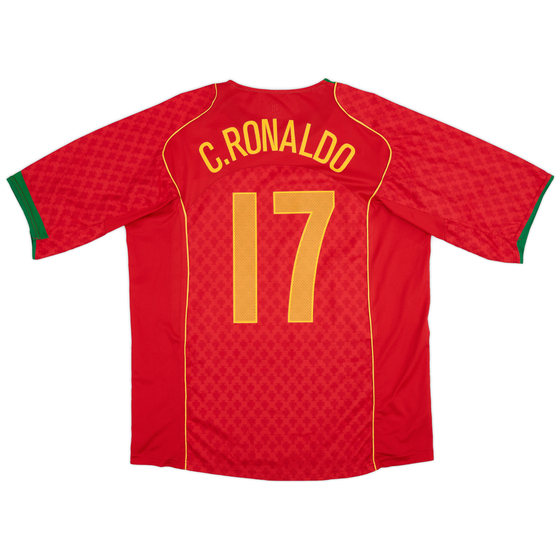 2004-06 Portugal Home Shirt C.Ronaldo #17 - 10/10 - (XL)