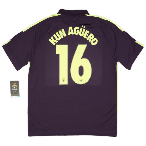 2014-15 Manchester City Third Shirt Kun Agüero #16 (XL)