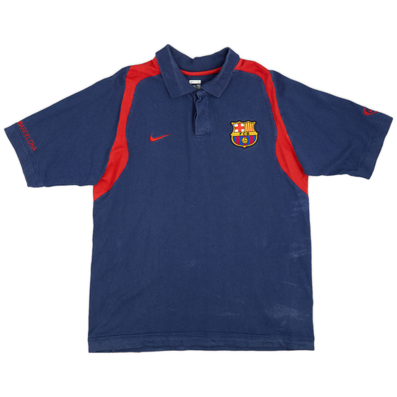 2007-08 Barcelona Nike Polo Shirt - 5/10 - (L)