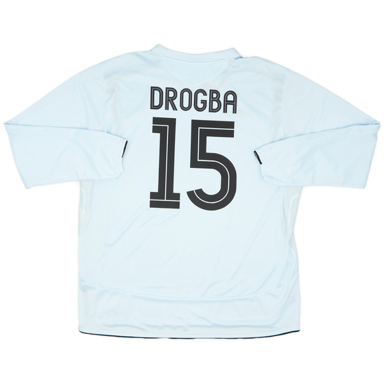 2005-06 Chelsea Away L/S Shirt Drogba #15 (XXL)