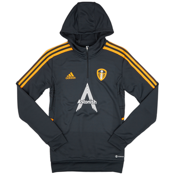 2022-23 Leeds United Player Issue 1/4 Zip Hooded Top