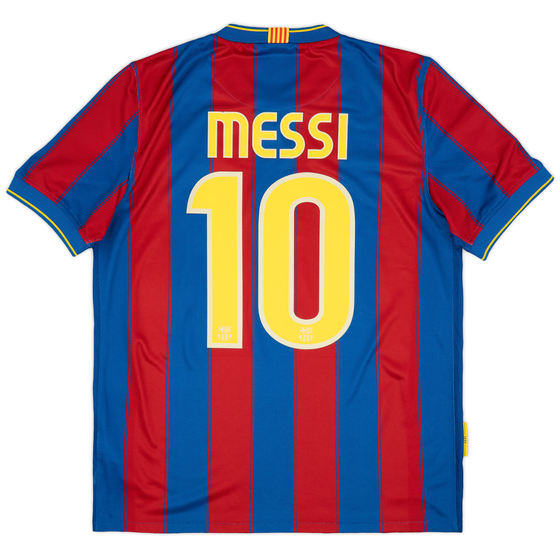 2009-10 Barcelona Home Shirt Messi #10 - 9/10 - (M)