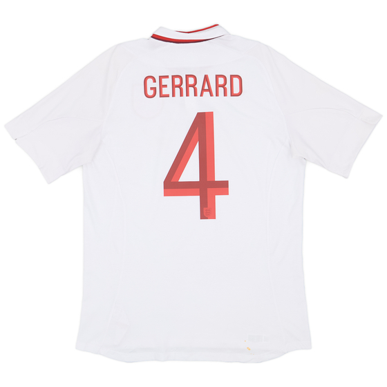 2012-13 England Home Shirt Gerrard #4 - 6/10 - (L)
