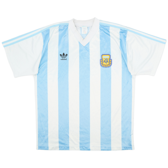 1990-91 Argentina Home Shirt - 8/10 - (L)