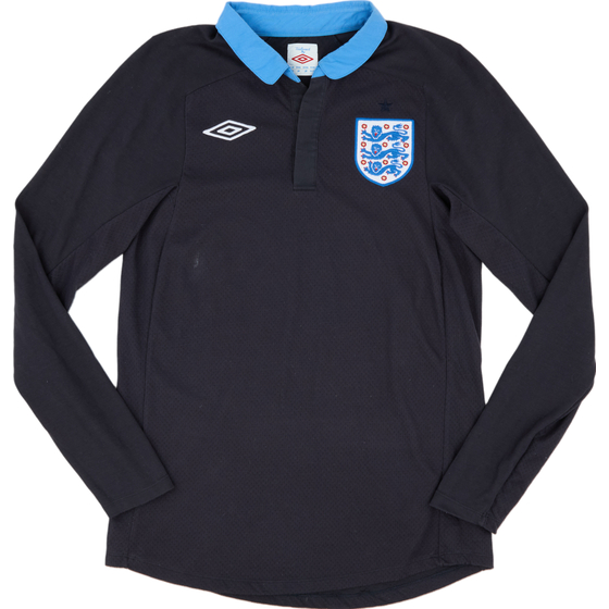 2011-12 England Away L/S Shirt - 8/10 - (S)
