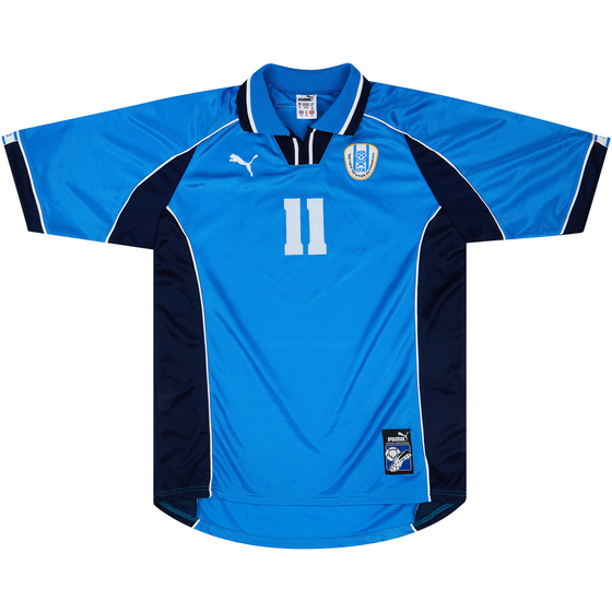 1998-2000 Israel Match Issue Home Shirt #11 (Abukasis)