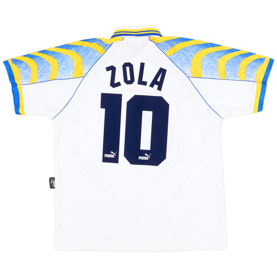 1995-97 Parma Home Shirt Zola #10 - 8/10 - (L)