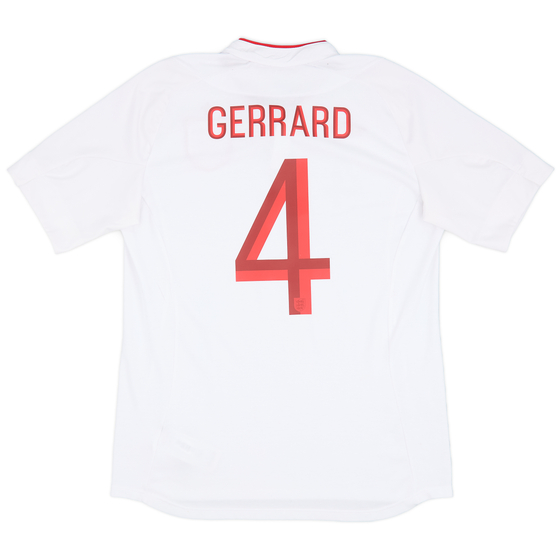 2012-13 England Home Shirt Gerrard #4