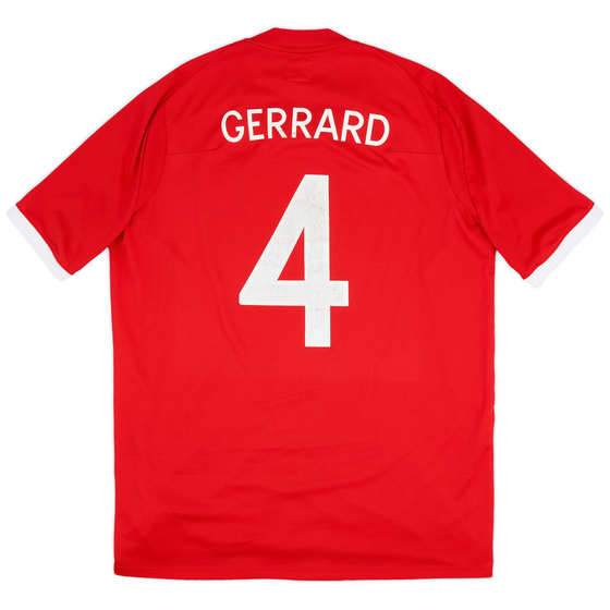 2010-11 England Away Shirt Gerrard #4 - 7/10 - (XL)