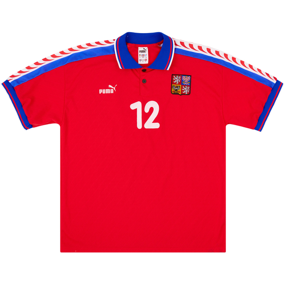 1998 Czech Republic Match Issue Home Shirt #12 (v Denmark)