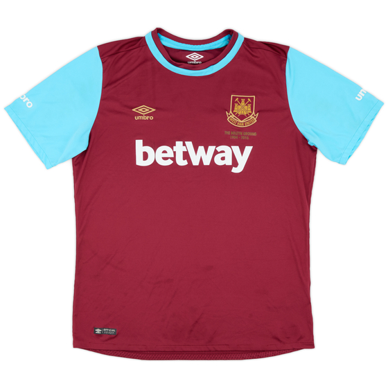 2015-16 West Ham 'Boleyn' Home Shirt - 7/10 - (XL)