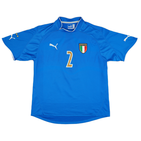 2003-04 Italy Home Shirt #2 - 6/10 - (XL)