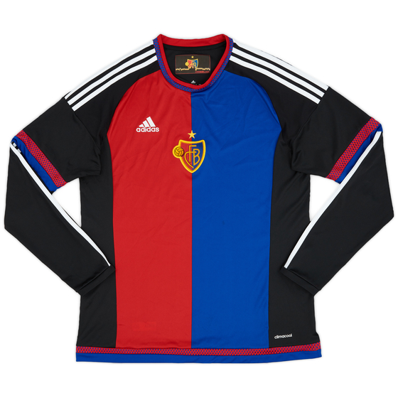 2015-16 FC Basel Home L/S Shirt - 9/10 - (L)