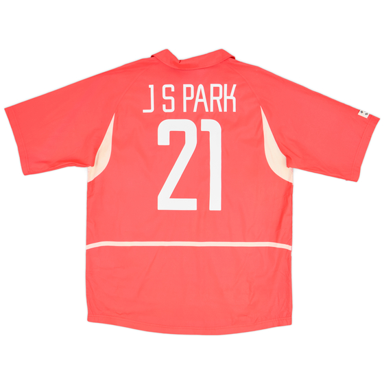 2002-03 South Korea Home Shirt J.S.Park #21 - 6/10 - (XL)