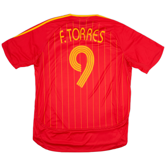 2006-08 Spain Home Shirt F.Torres #9 - 6/10 - (L)