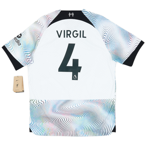 2022-23 Liverpool Authentic Away Shirt Virgil #4 (L)