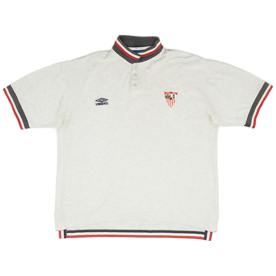 1996-97 Sevilla Umbro Polo Shirt - 7/10 - (L)