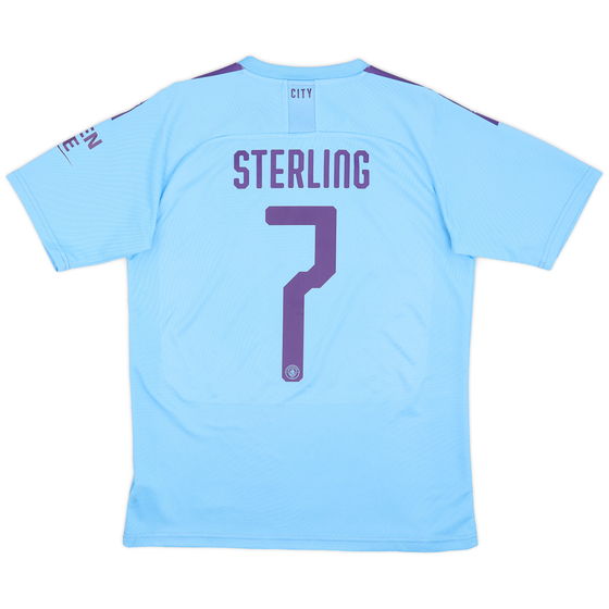 2019-20 Manchester City Home Shirt Sterling #7 - 4/10 - (M)