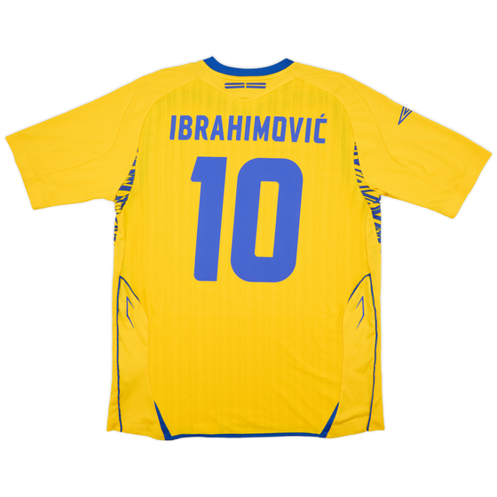 2007-09 Sweden Home Shirt Ibrahimović #10 - 9/10 - (L)