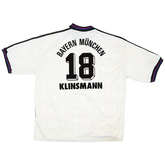 1996-98 Bayern Munich Away Shirt Klinsmann #18 - 8/10 - (XL)