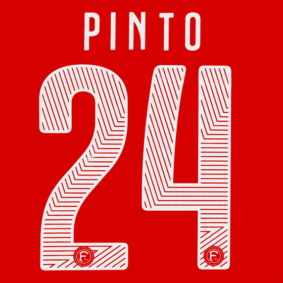 2014-15 Fortuna Dusseldorf Home Pinto #24 Name Set