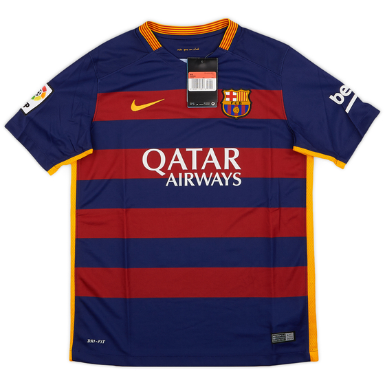 2015-16 Barcelona Home Shirt (L.Boys)