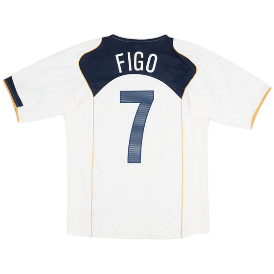 2004-06 Portugal Away Shirt Figo #7 - 9/10 - (S)