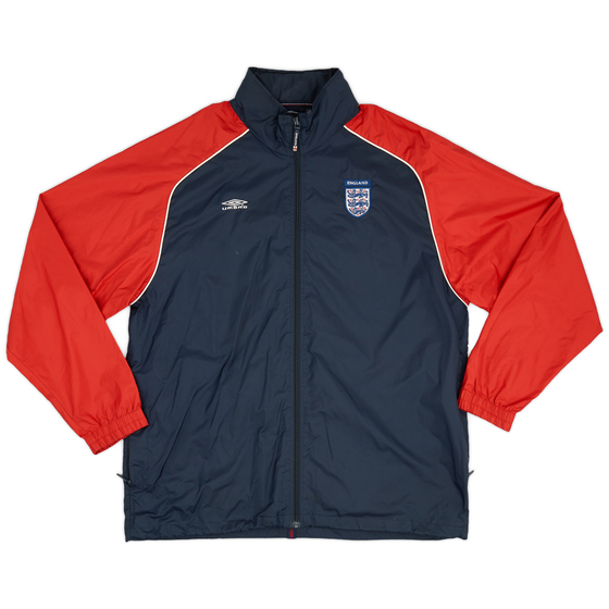 2002-04 England Umbro Hooded Rain Jacket - 8/10 - (L)