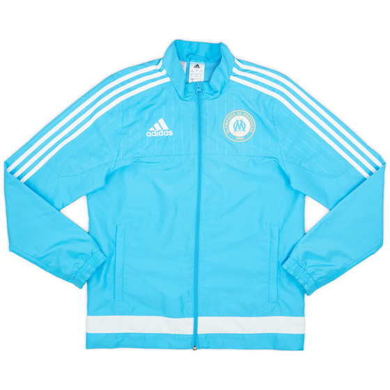 2015-16 Olympique Marseille adidas Track Jacket - 9/10 - (L.Boys)
