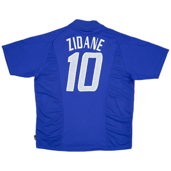 2002-04 France Home Shirt Zidane #10 - 6/10 - (XL)