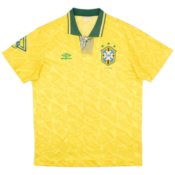 1991-93 Brazil Home Shirt - 7/10 - (L)