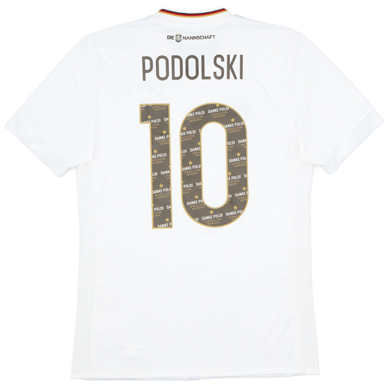 2017 Germany Confederations Cup Home Shirt Podolski #10 - 8/10 - (S)