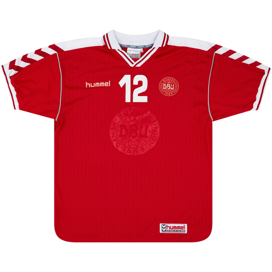 1999 Denmark U-21 Match Worn Home Shirt #12 (v England)