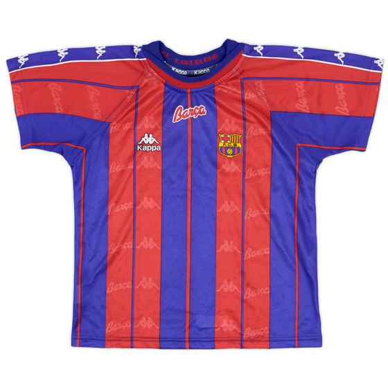1997-98 Barcelona Home Shirt - 9/10 - (S.Boys)