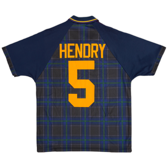 1994-96 Scotland Home Shirt Hendry #5 - 9/10 - (M)