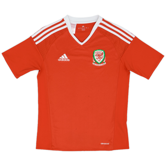 2016-17 Wales Home Shirt - 7/10 - (L.Boys)