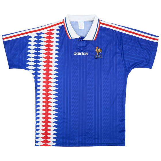 1994-96 France Home Shirt - 7/10 - (L/XL)