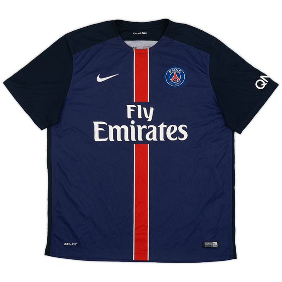2015-16 Paris Saint-Germain Home Shirt - 7/10 - (XL)