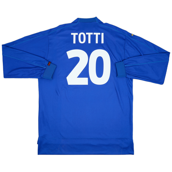 1998-99 Italy Home L/S Shirt Totti #20 - 9/10 - (3XL)