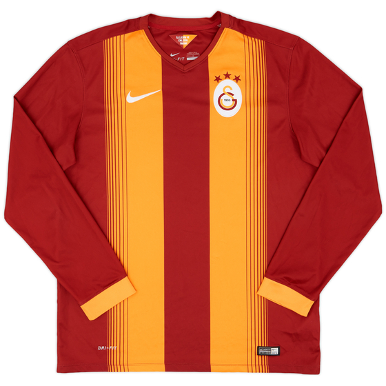 2014-15 Galatasaray Home L/S Shirt - 8/10 - (L)