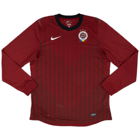 2011-12 Sparta Prague Player Issue Home L/S Shirt - 7/10 - (XL)