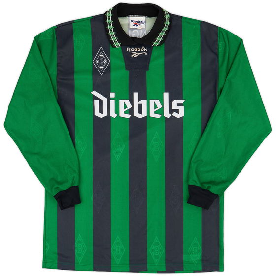1995-96 Borussia Monchengladbach Away L/S Shirt - 9/10 - (L)