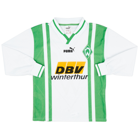1996-97 Werder Bremen Home L/S Shirt - 8/10 - (XXS)