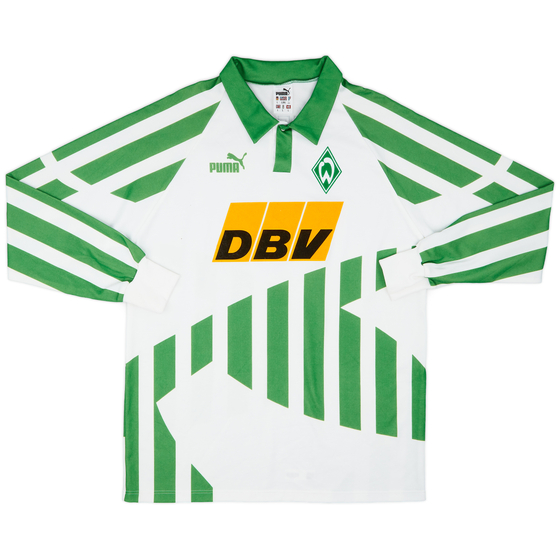 1994-95 Werder Bremen Home L/S Shirt - 9/10 - (L)