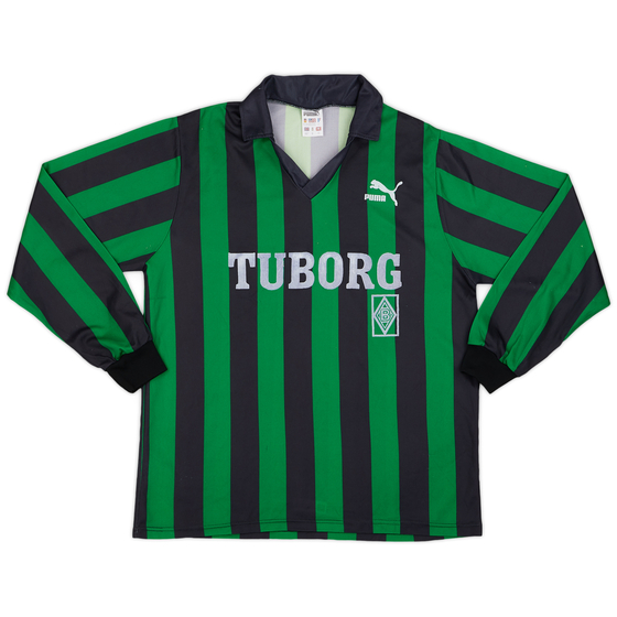 1990-92 Borussia Monchengladbach Away L/S Shirt - 8/10 - (XL)