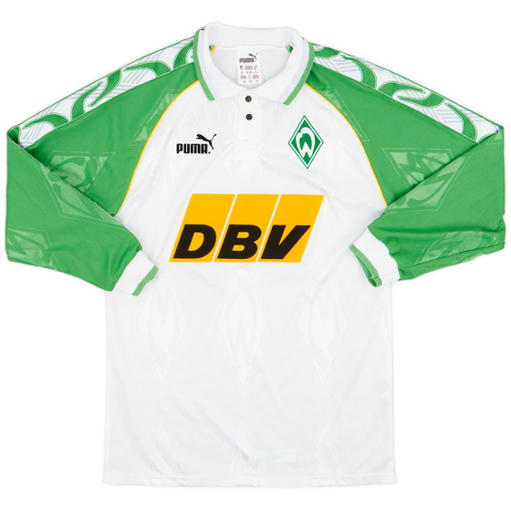 1995-96 Werder Bremen Home L/S Shirt - 8/10 - (XS)