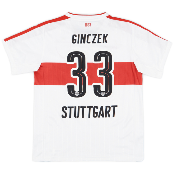 2016-17 Stuttgart Home Shirt Ginczek #33 - 9/10 - (XL.Boys)